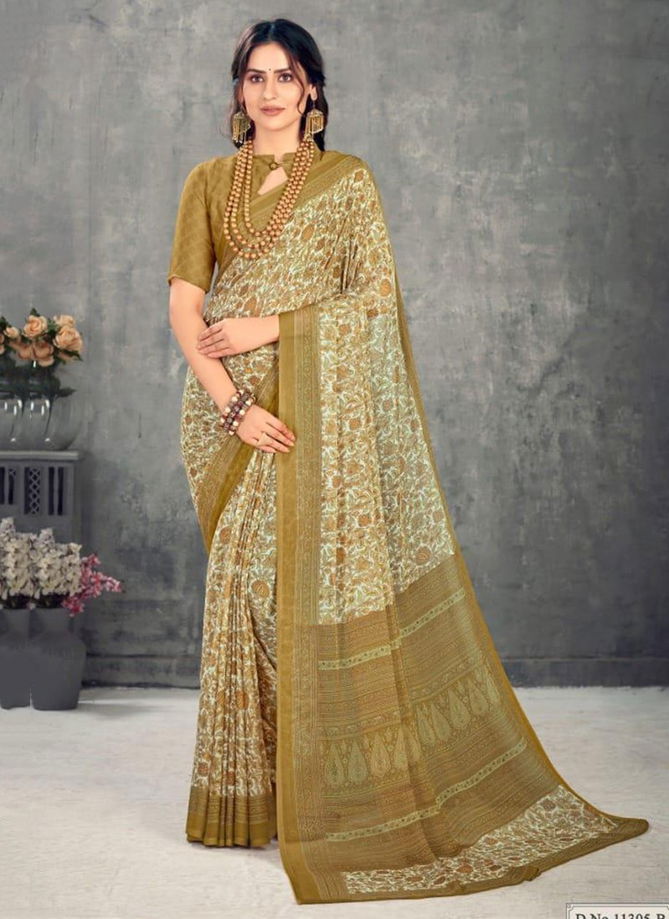 RUCHI KESARIYA CHIFFON 63rd EDITION Designer Casual Wear Chiffon Printed Saree Collection